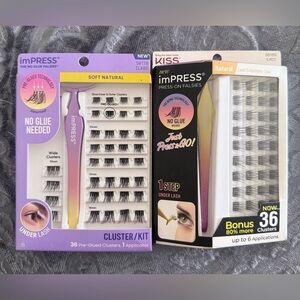 imPRESS Soft Natural Cluster Kit and imPress Press-On Falsies Lash Extensions